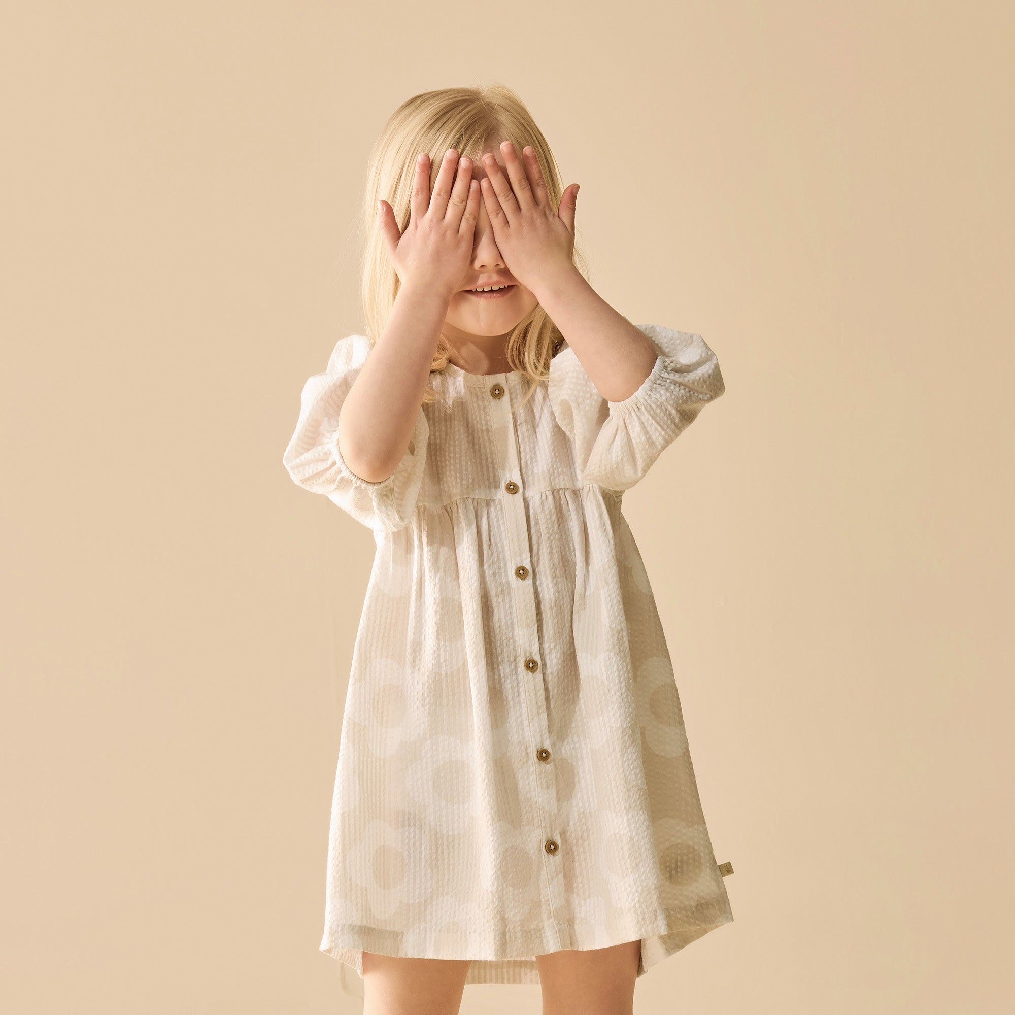 Daisy Bloom Organic Button Dress
