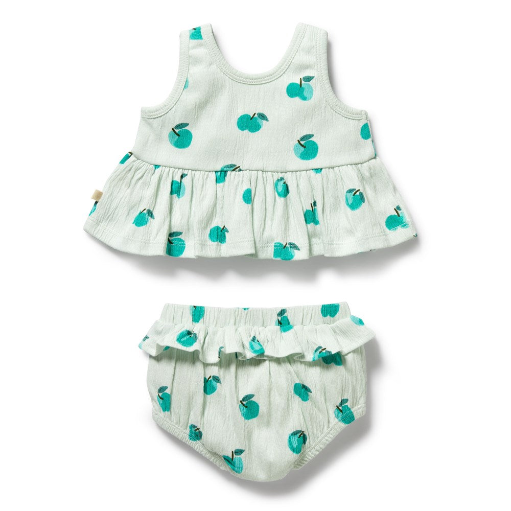 Apple Papple Organic Ruffle Set