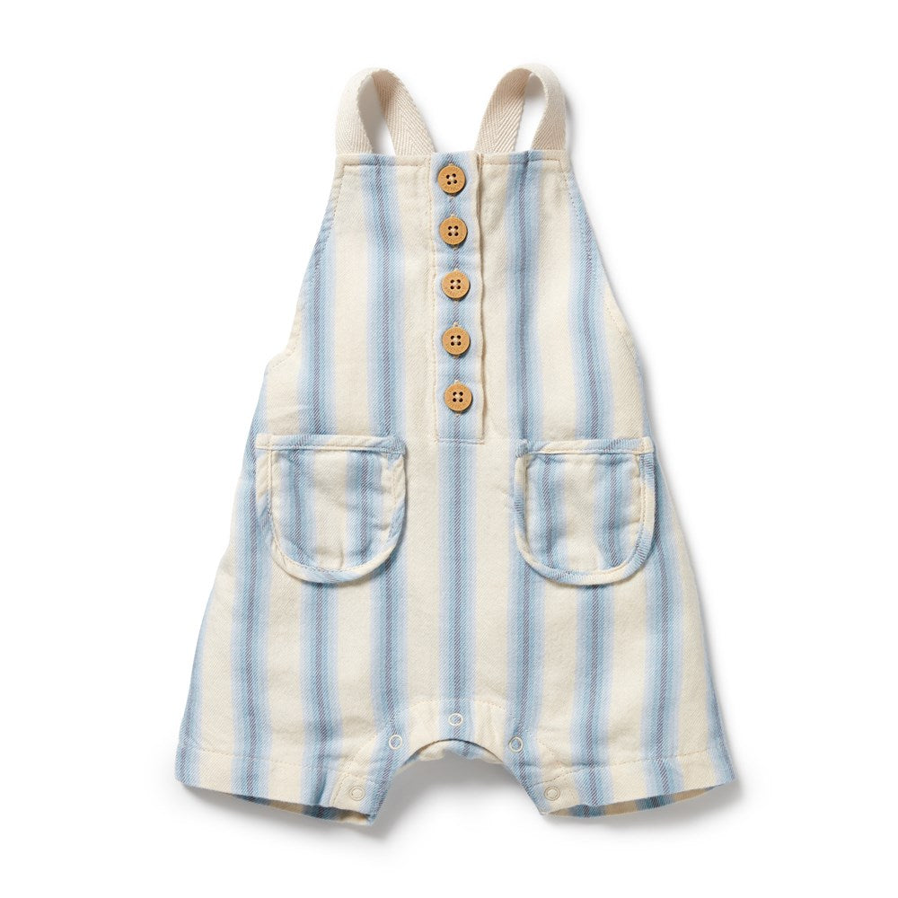 Deep Blue Stripe Organic Overall