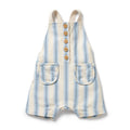 Deep Blue Stripe Organic Overall