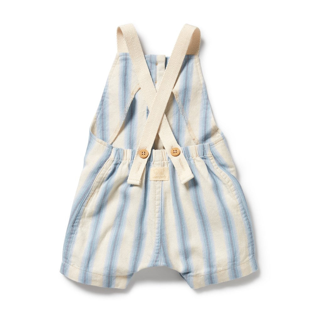 Deep Blue Stripe Organic Overall