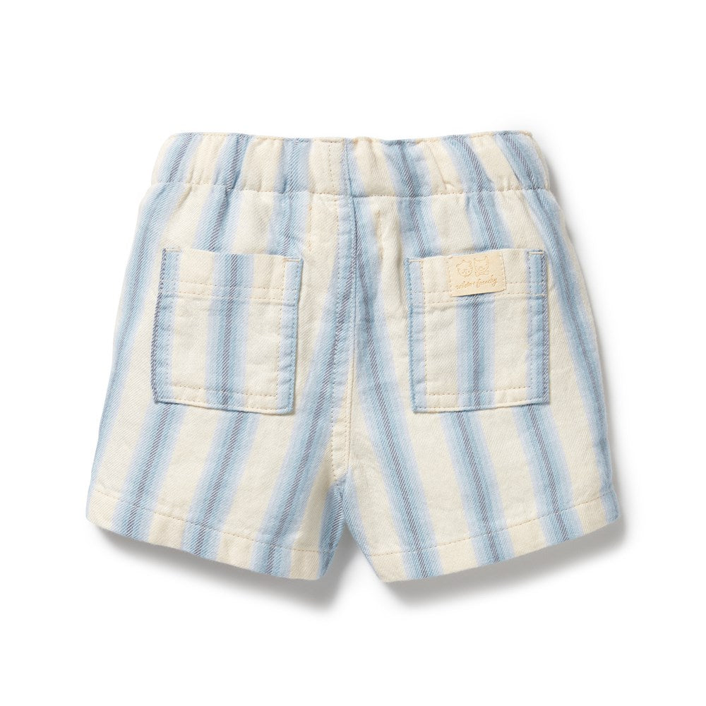 Deep Blue Stripe Organic Short