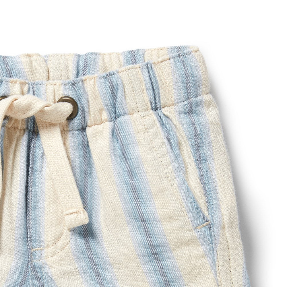 Deep Blue Stripe Organic Short