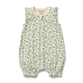 Periwinkle Organic Ruffle Zipsuit