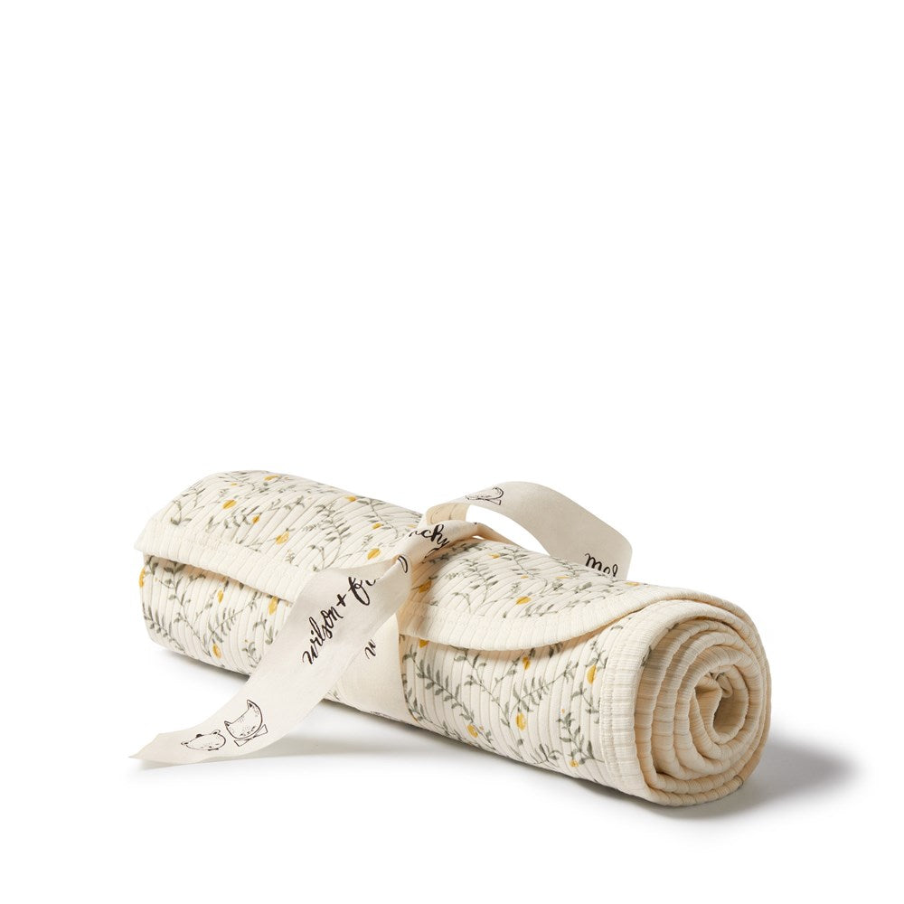 Lemon Leaf Organic Bunny Rug