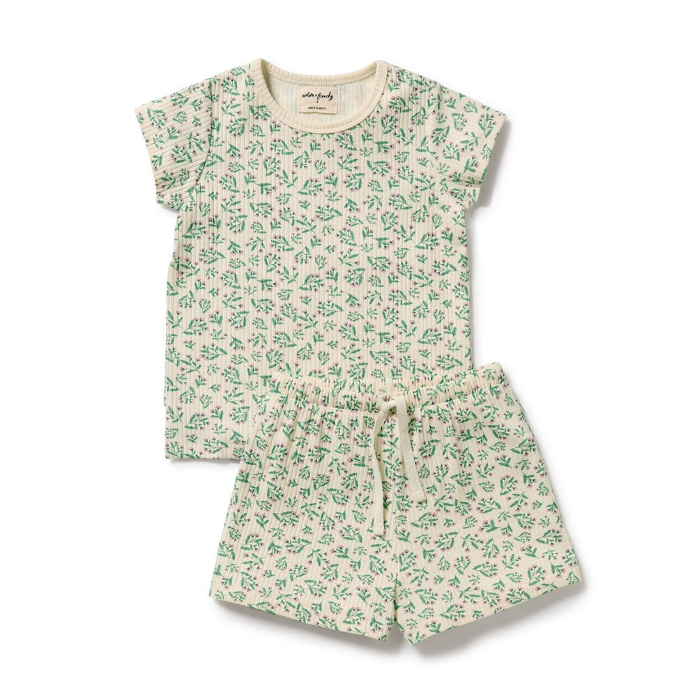 Periwinkle Organic Short Sleeved Pyjamas