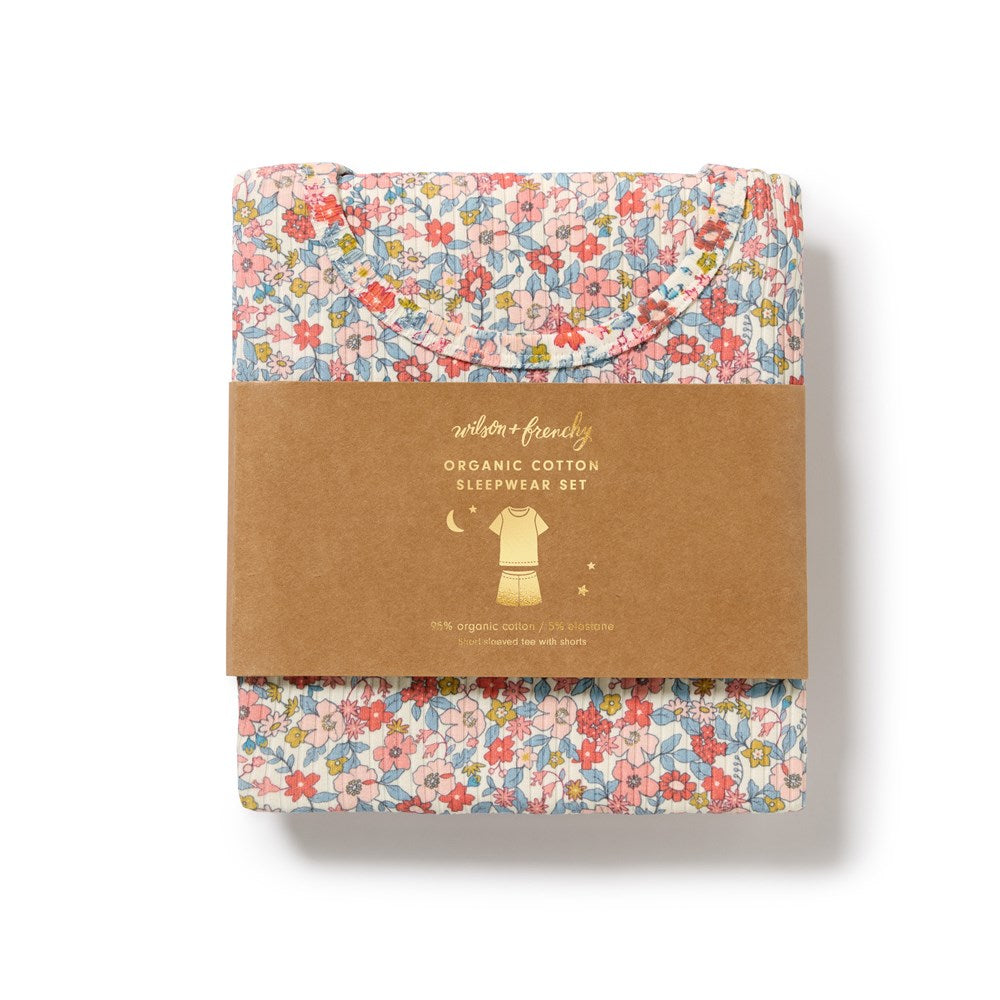 Summer Bloom Organic Short Sleeved Pyjamas