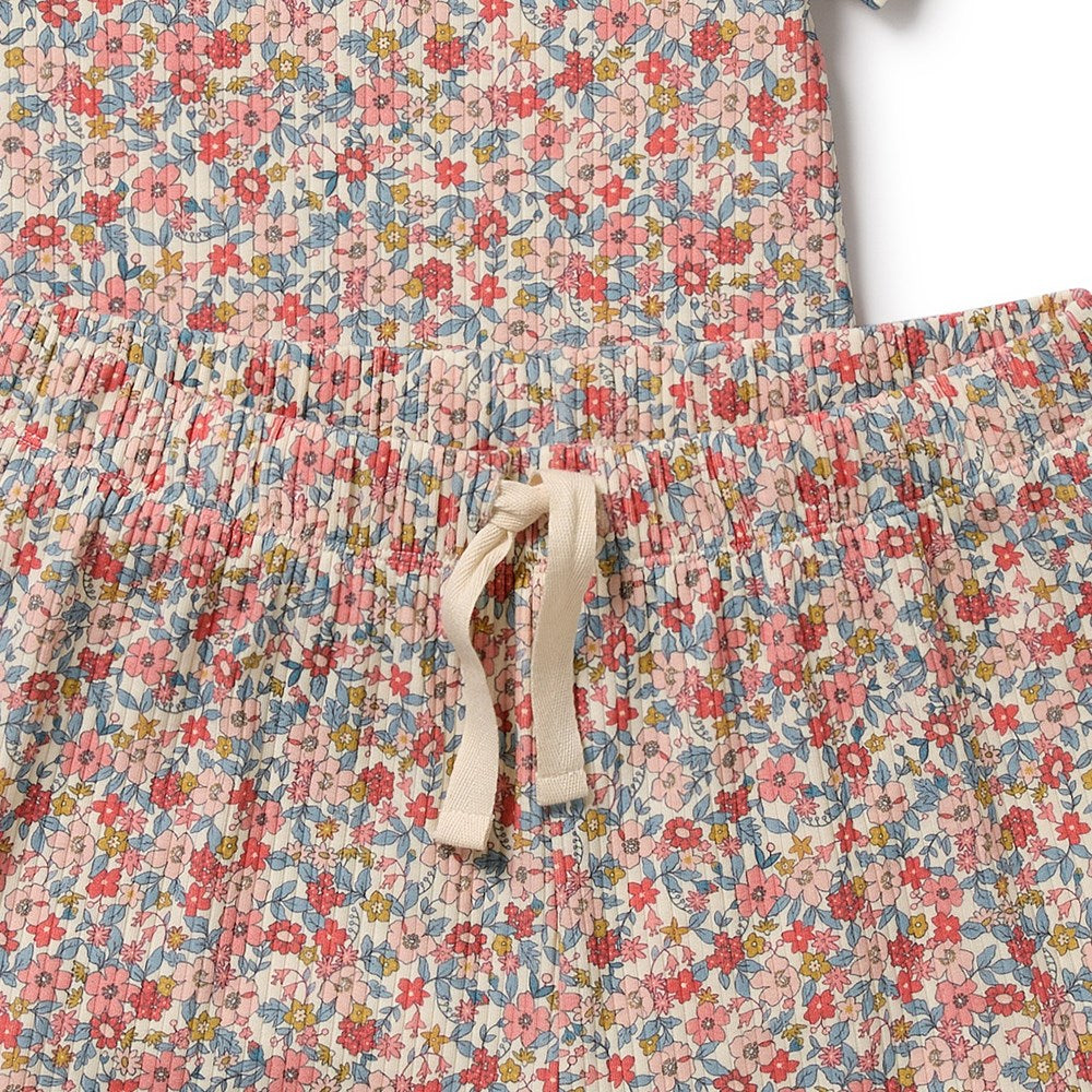 Summer Bloom Organic Women's Short Sleeved Pyjamas