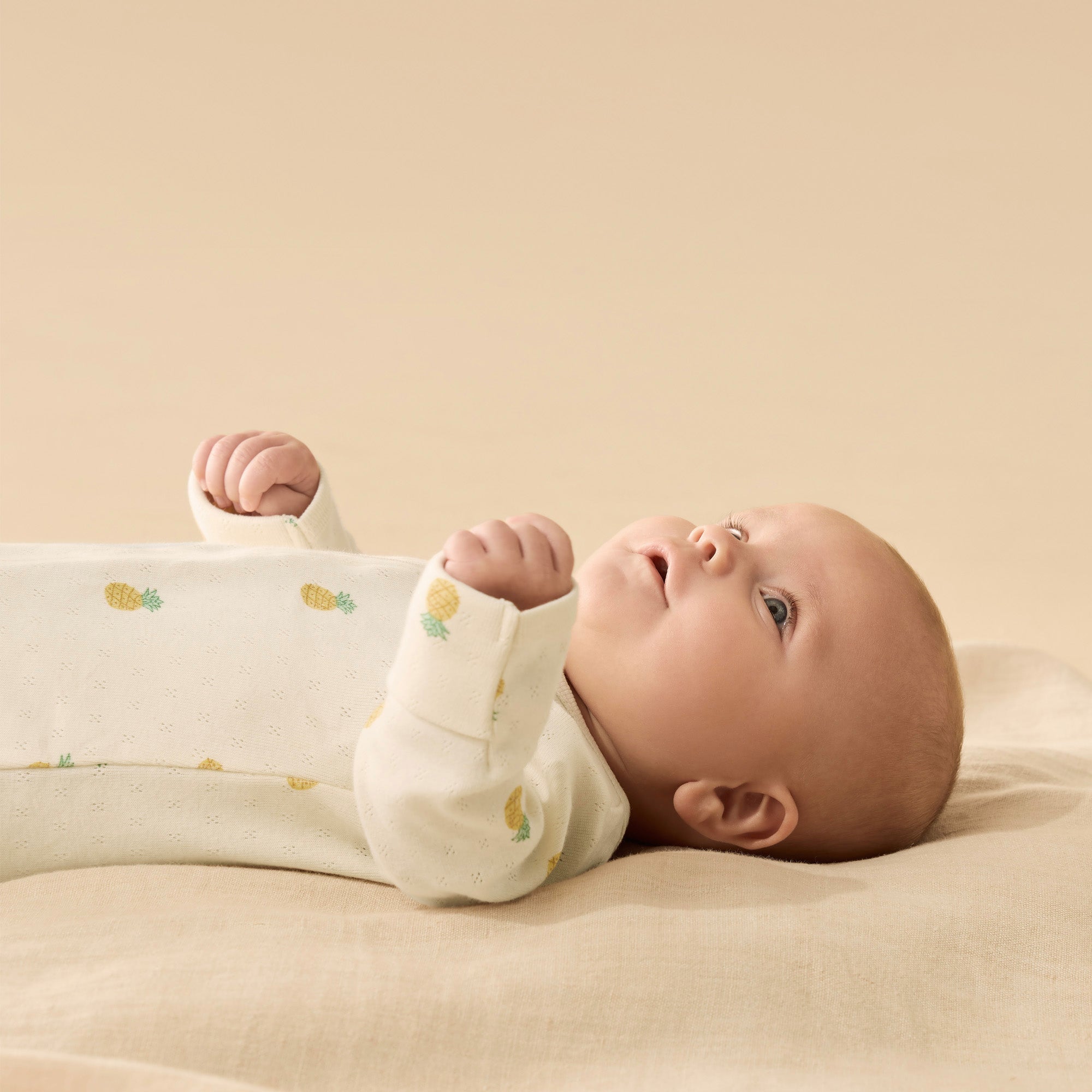 Piney Pals Organic Pointelle Zipsuit with Feet