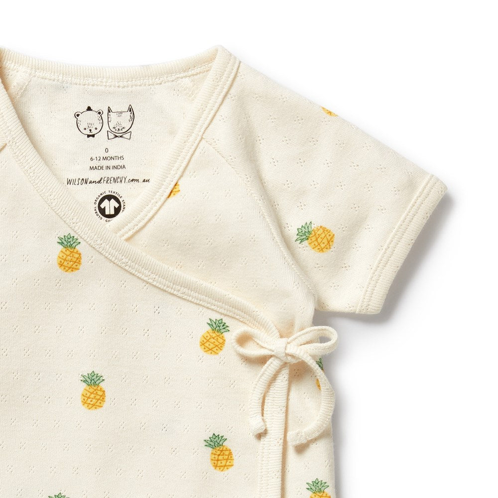 Piney Pals Organic Pointelle Kimono Set