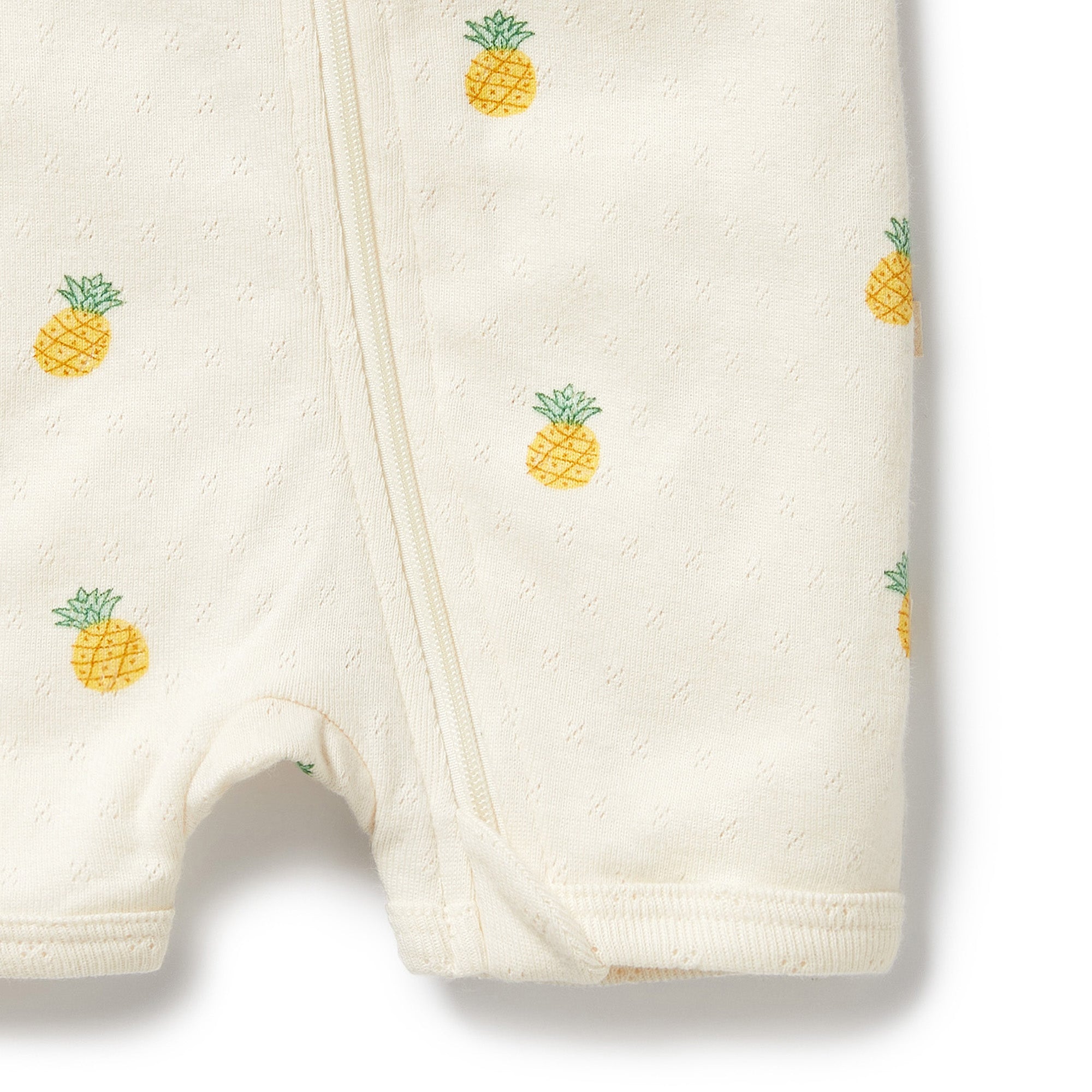 Piney Pals Organic Pointelle Boyleg Zipsuit