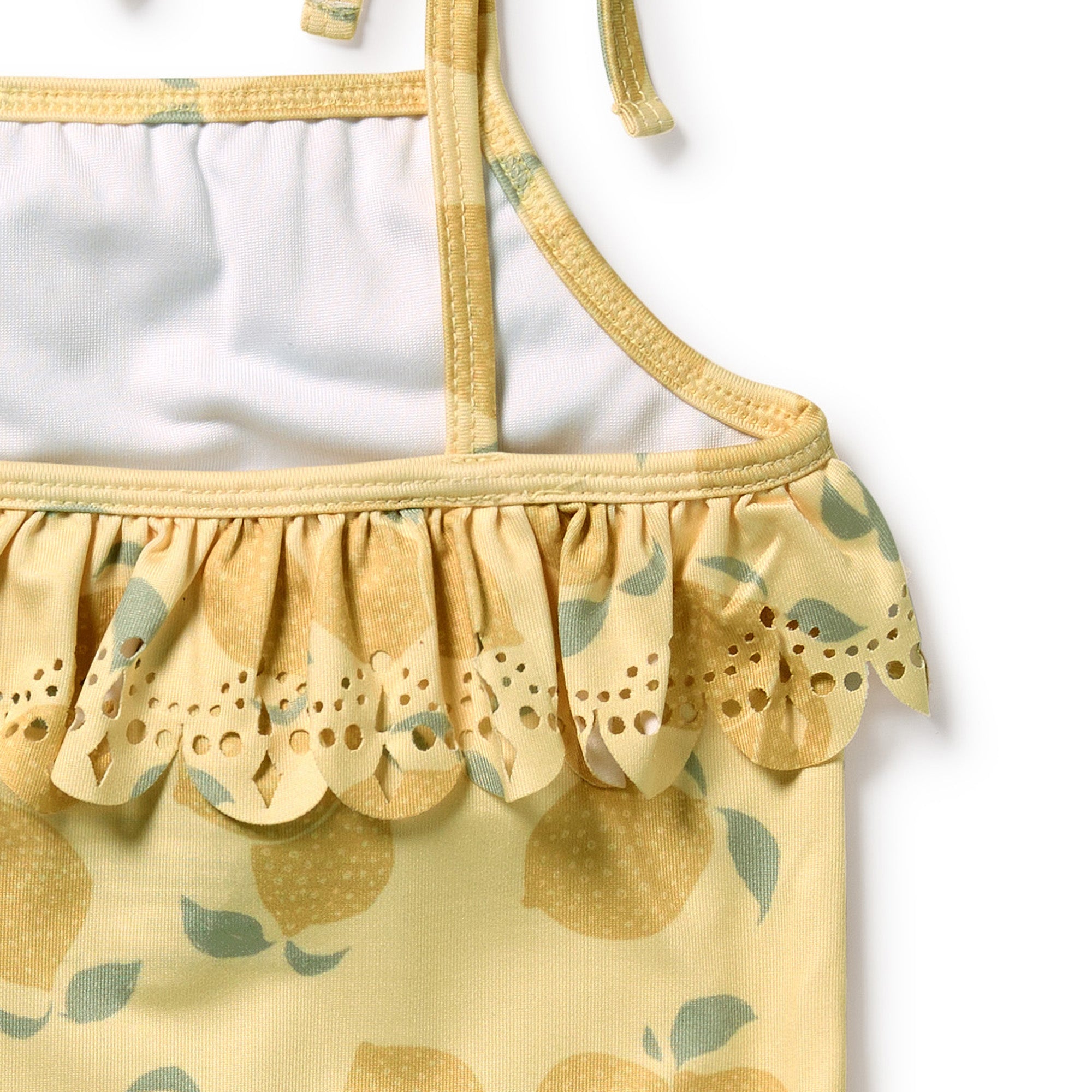 Lemon Drop Cutwork Swimsuit