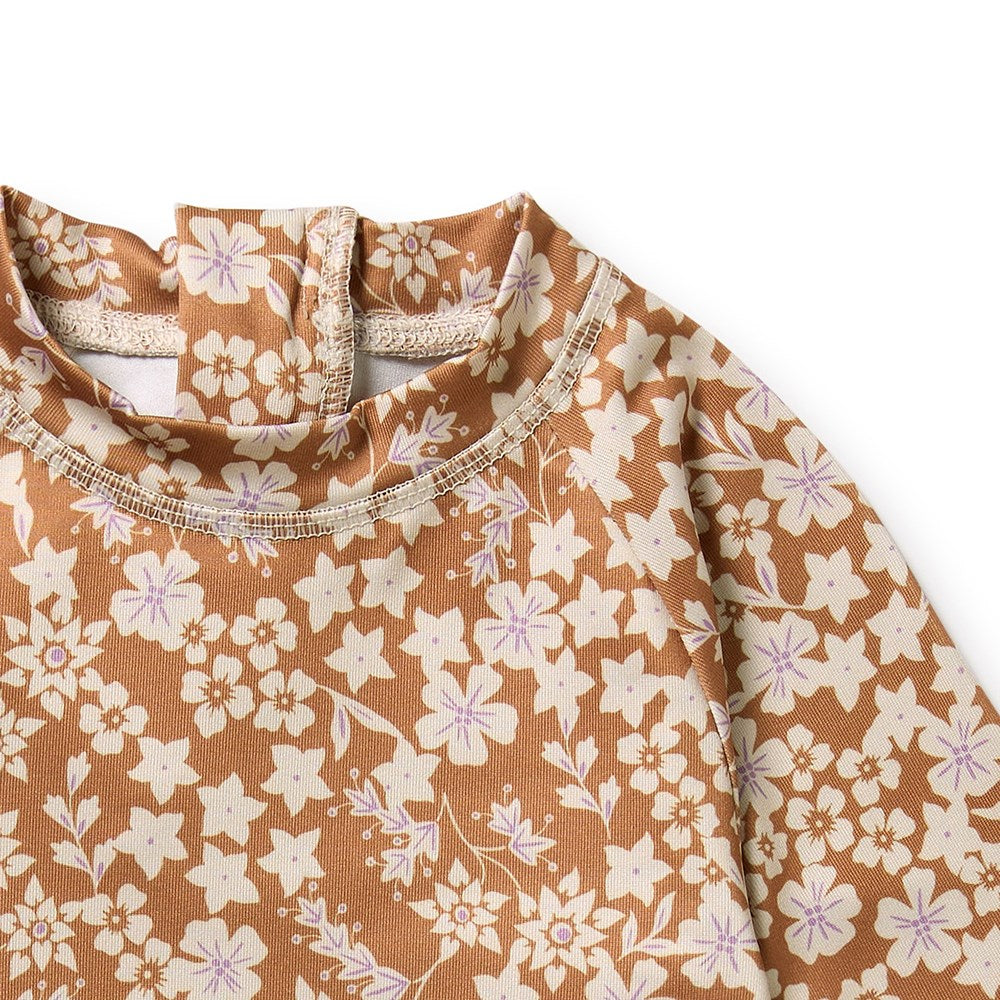 Hazel Floral Cutwork Rashie Swimset