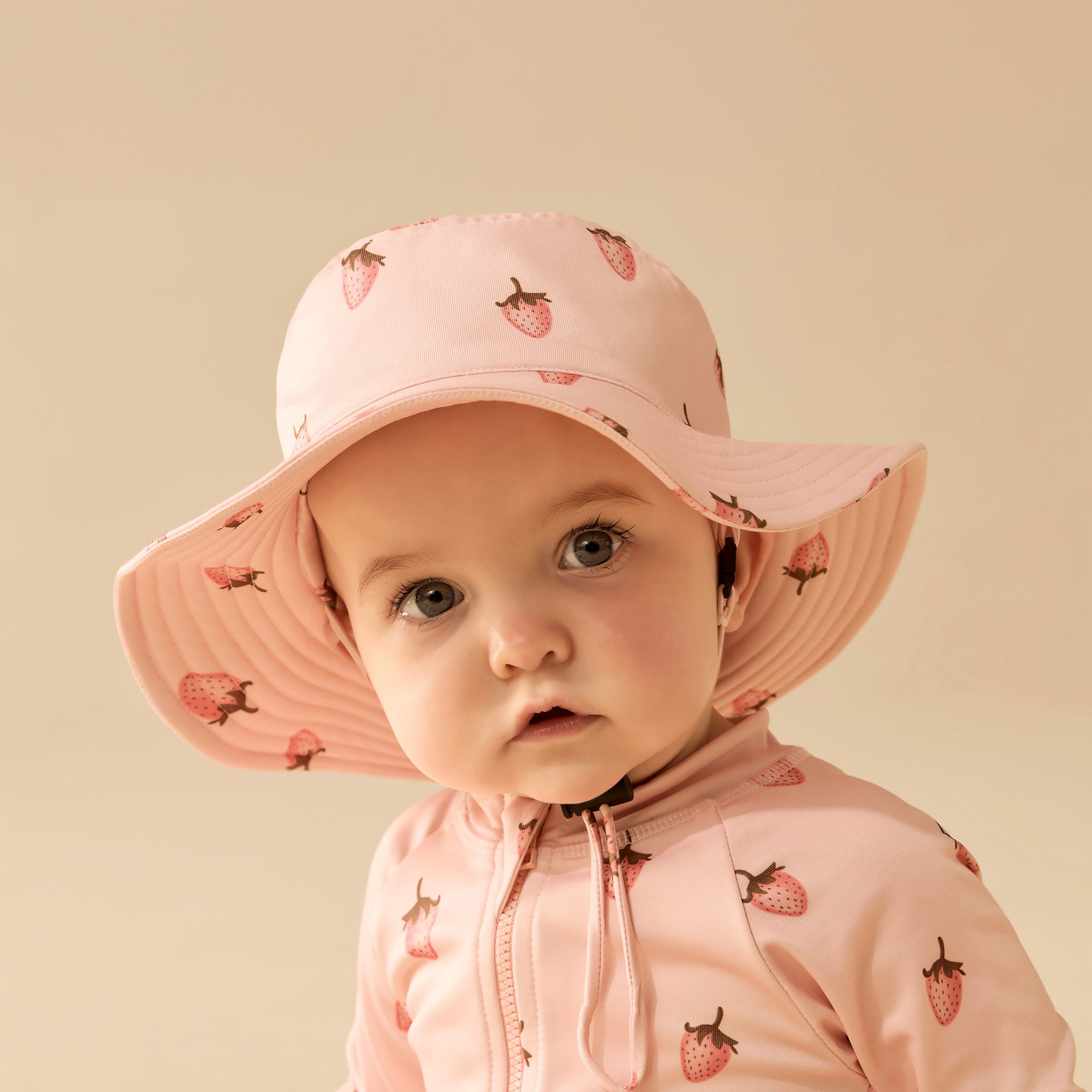 Strawberry Kisses Swim Sun Hat