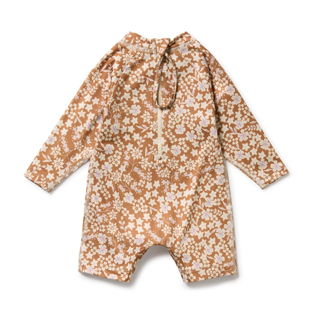 Hazel Floral One Piece Boyleg Swimsuit