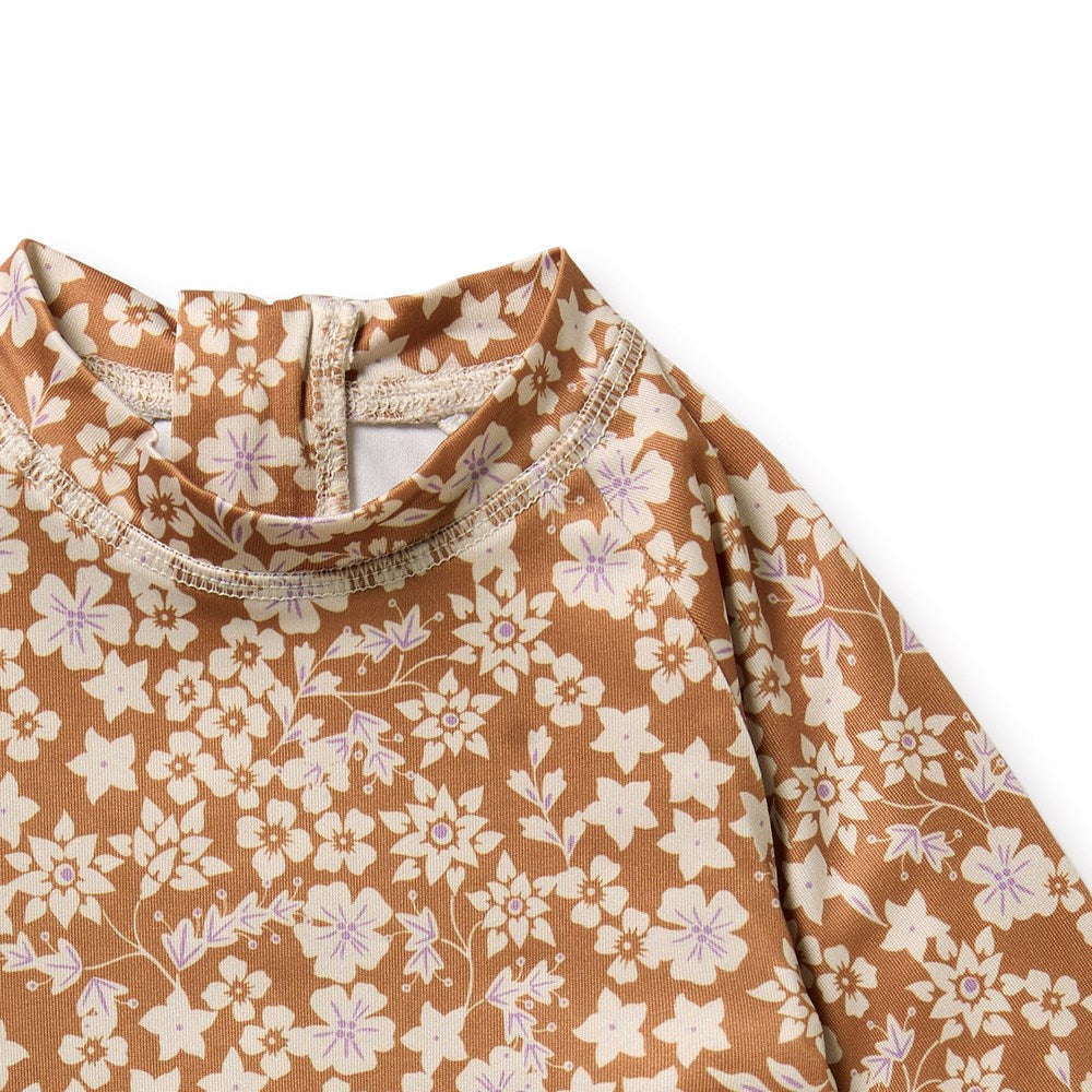 Hazel Floral One Piece Boyleg Swimsuit