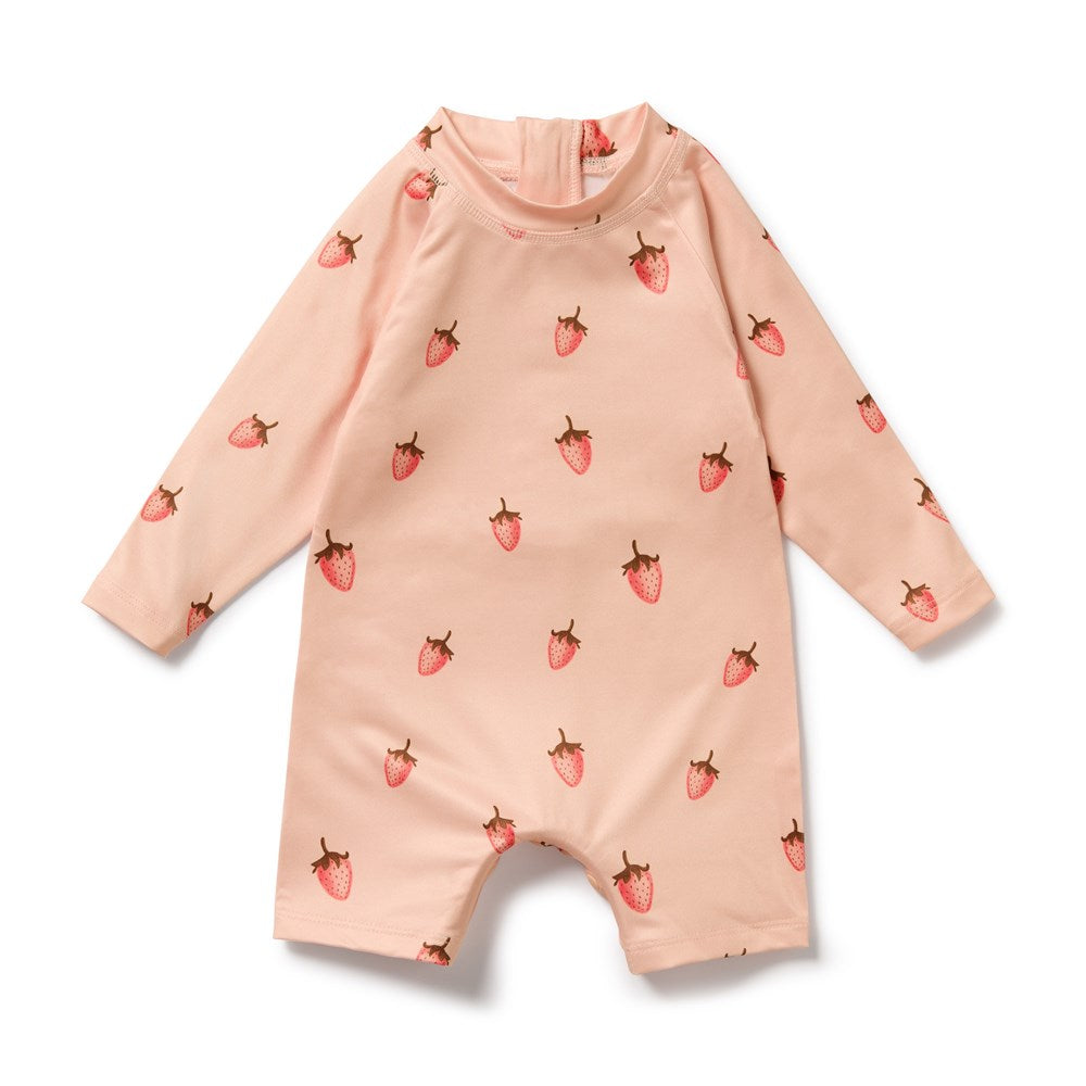 Strawberry Kisses One Piece Boyleg Swimsuit