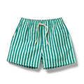Green Bean Stripe Swim Board Short