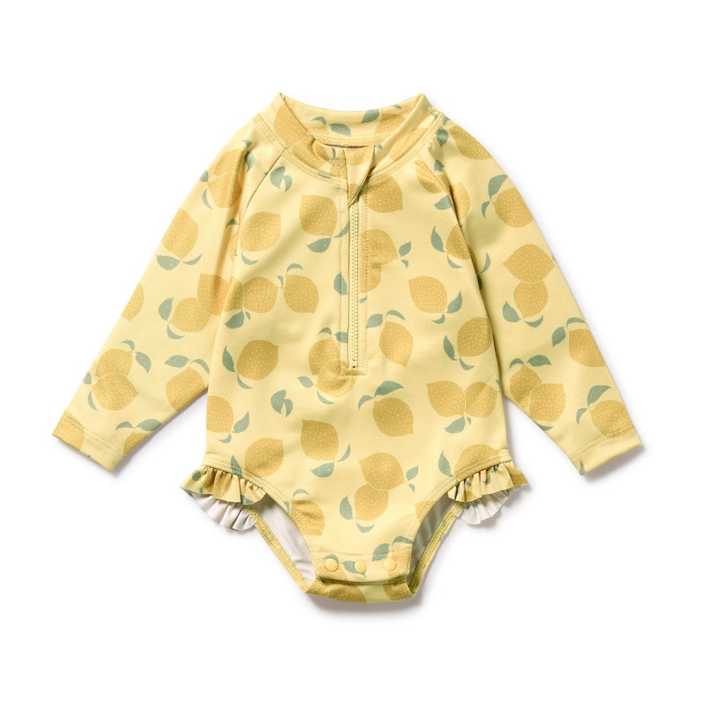 Lemon Drop Long Sleeved Swimsuit