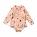 Strawberry Kisses Long Sleeved Swimsuit