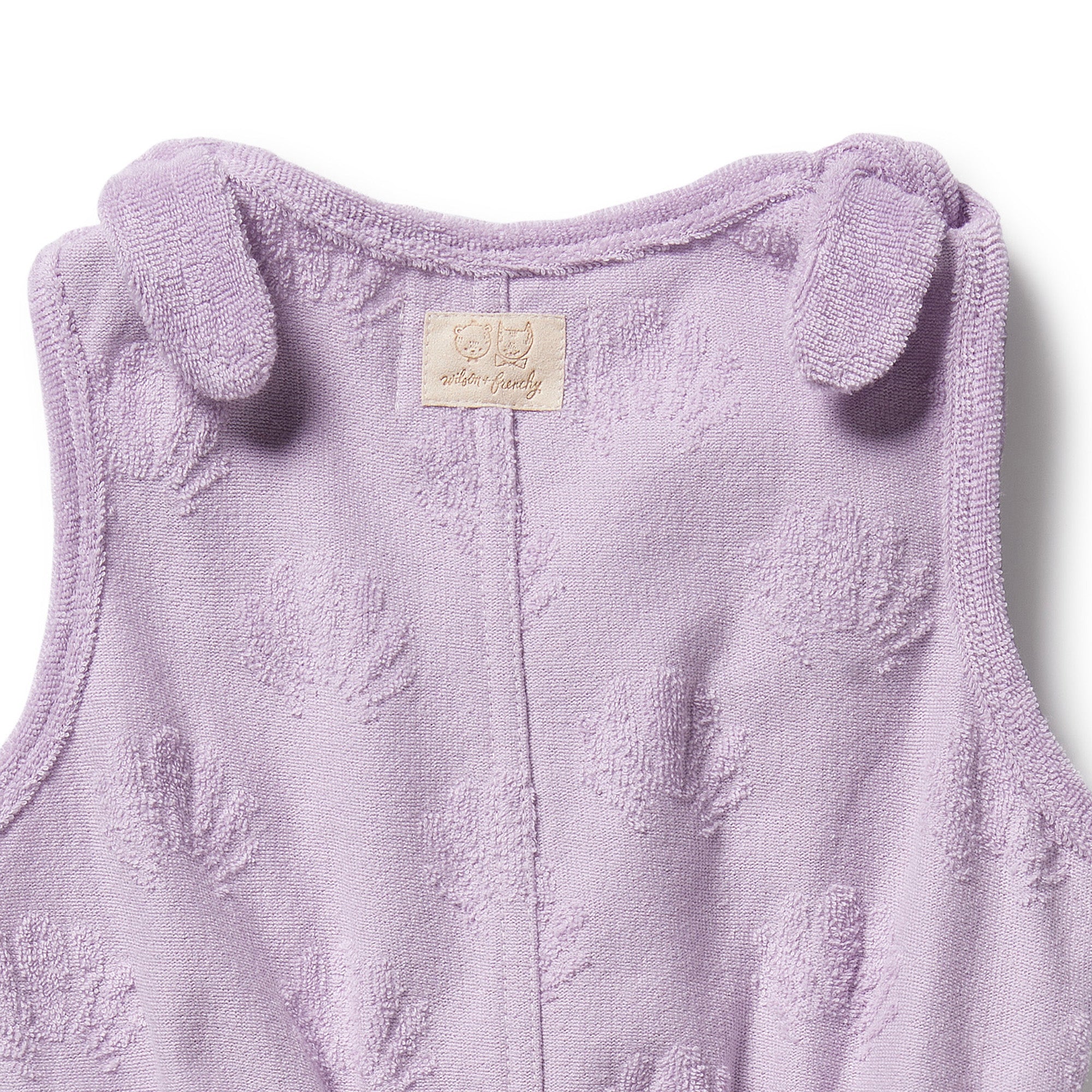 Lavender Shells Organic Terry Playsuit
