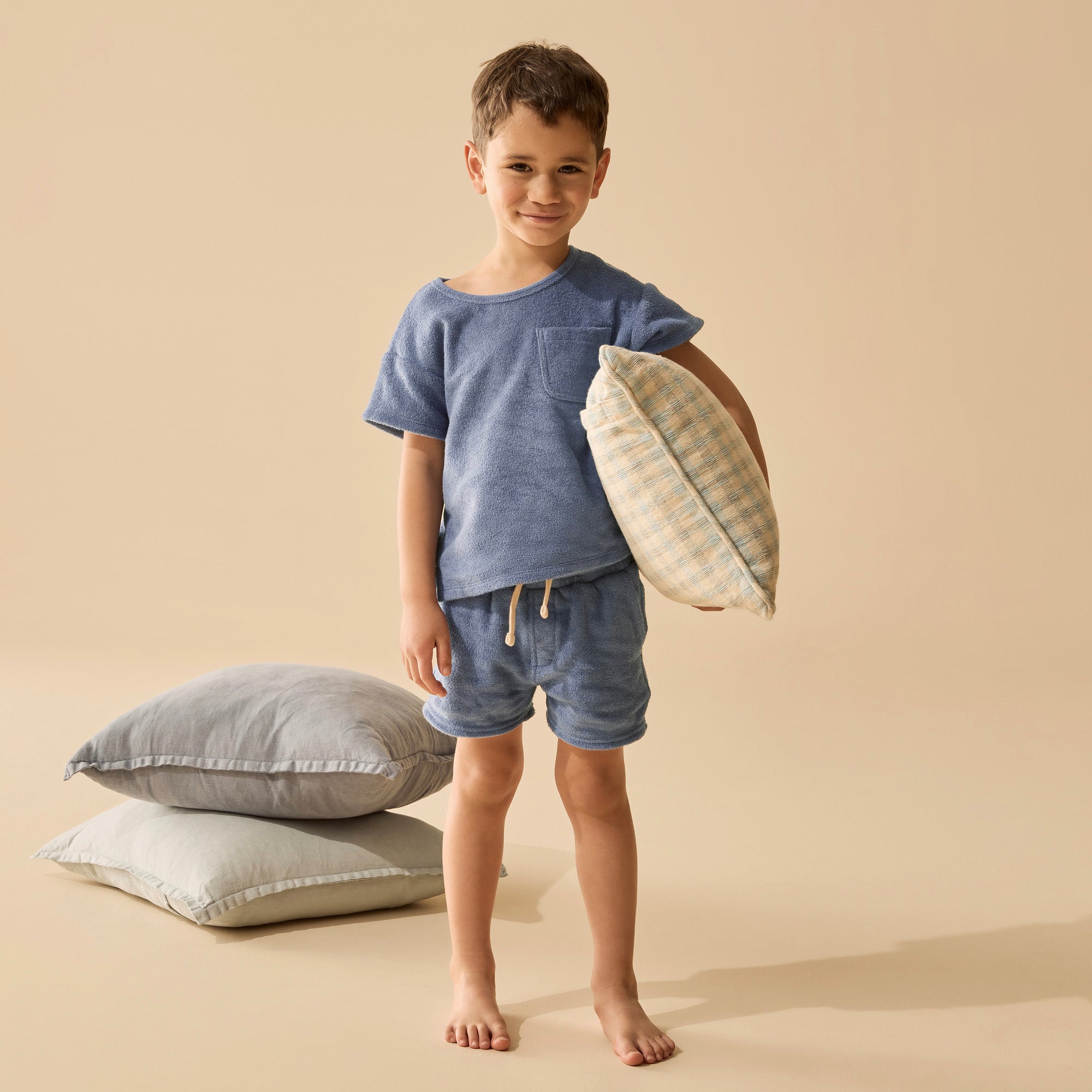 Deep Blue Organic Terry Tee