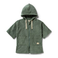 Moss Organic Terry Hooded Towel
