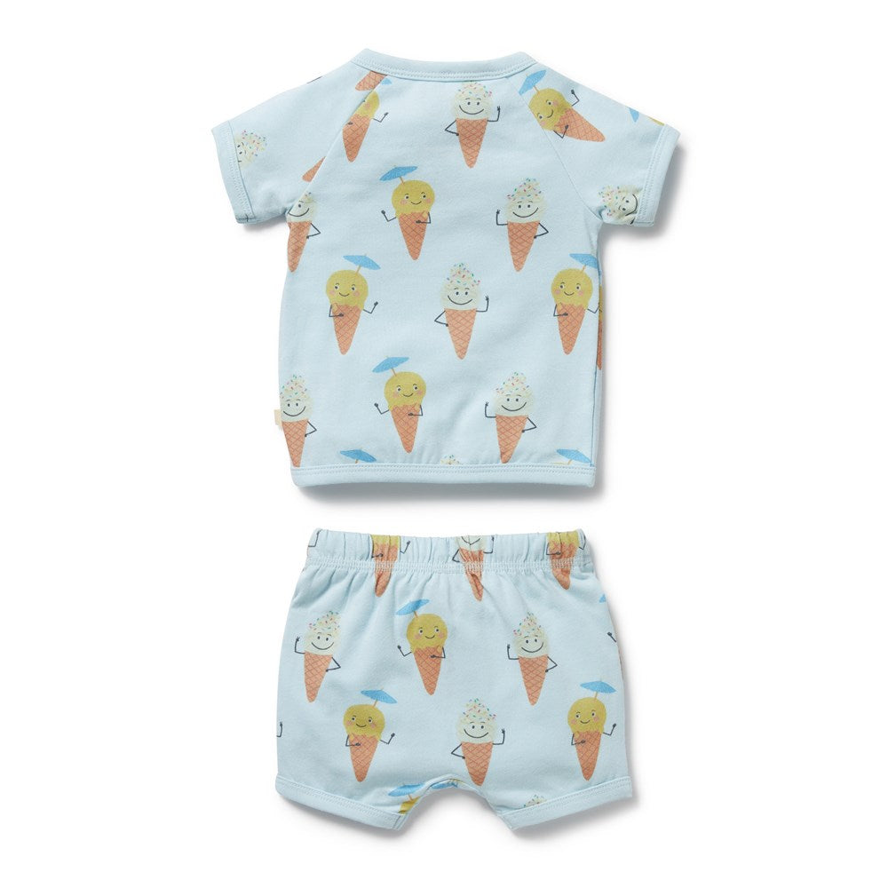 Frosty Friends Organic Kimono Set