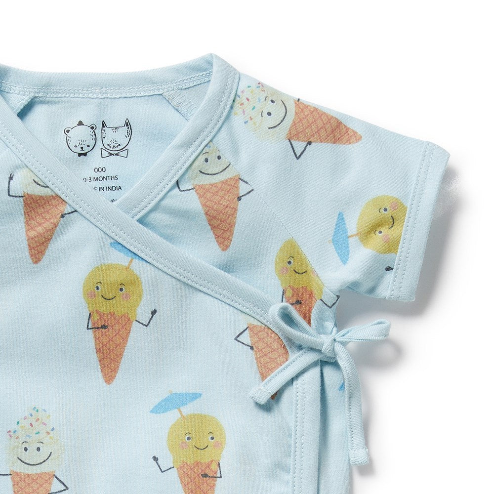 Frosty Friends Organic Kimono Set
