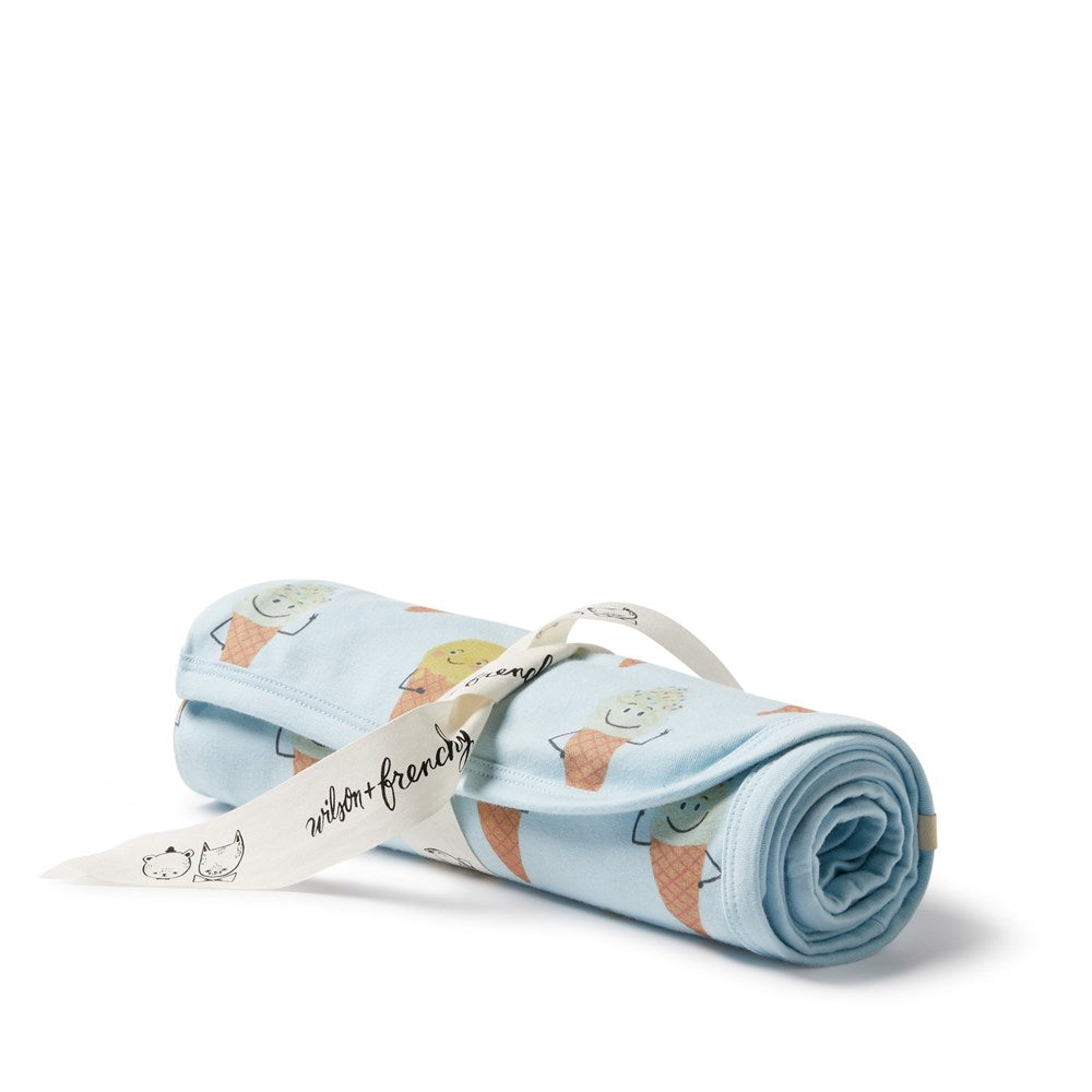 Frosty Friends Organic Bunny Rug