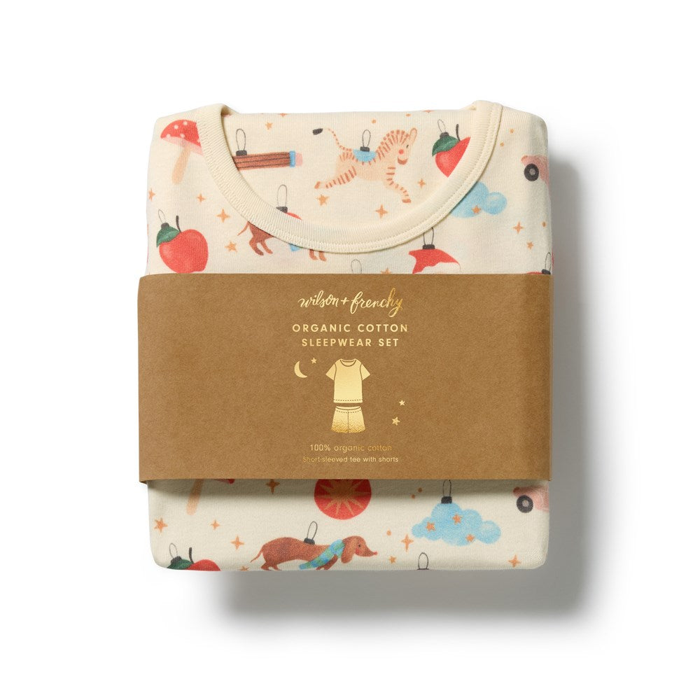 Deck the Halls Organic Rib Short Sleeved Pyjamas
