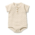 Milk Cloud Organic Knitted Chevron Bodysuit