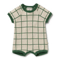 Lagoon Organic Knitted Check Growsuit