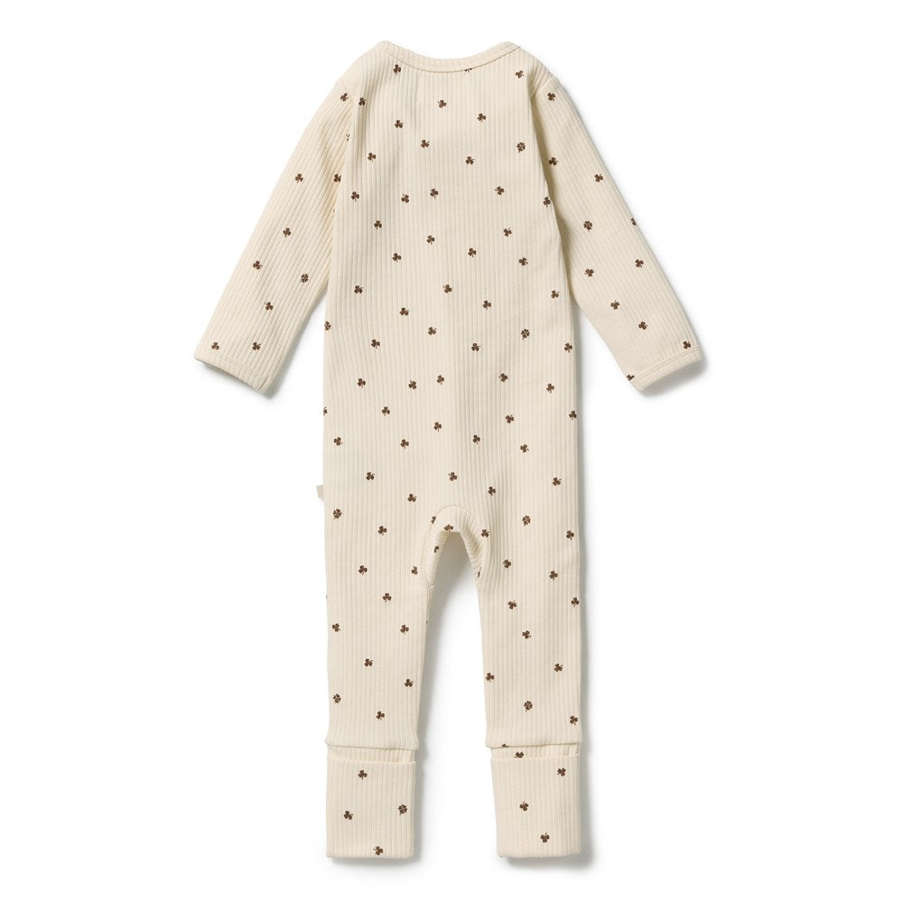 My Lucky Charm Organic Zipsuit with Feet