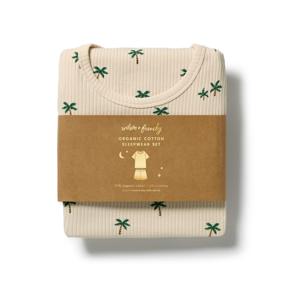 Tiny Palm Organic Short Sleeved Pyjamas