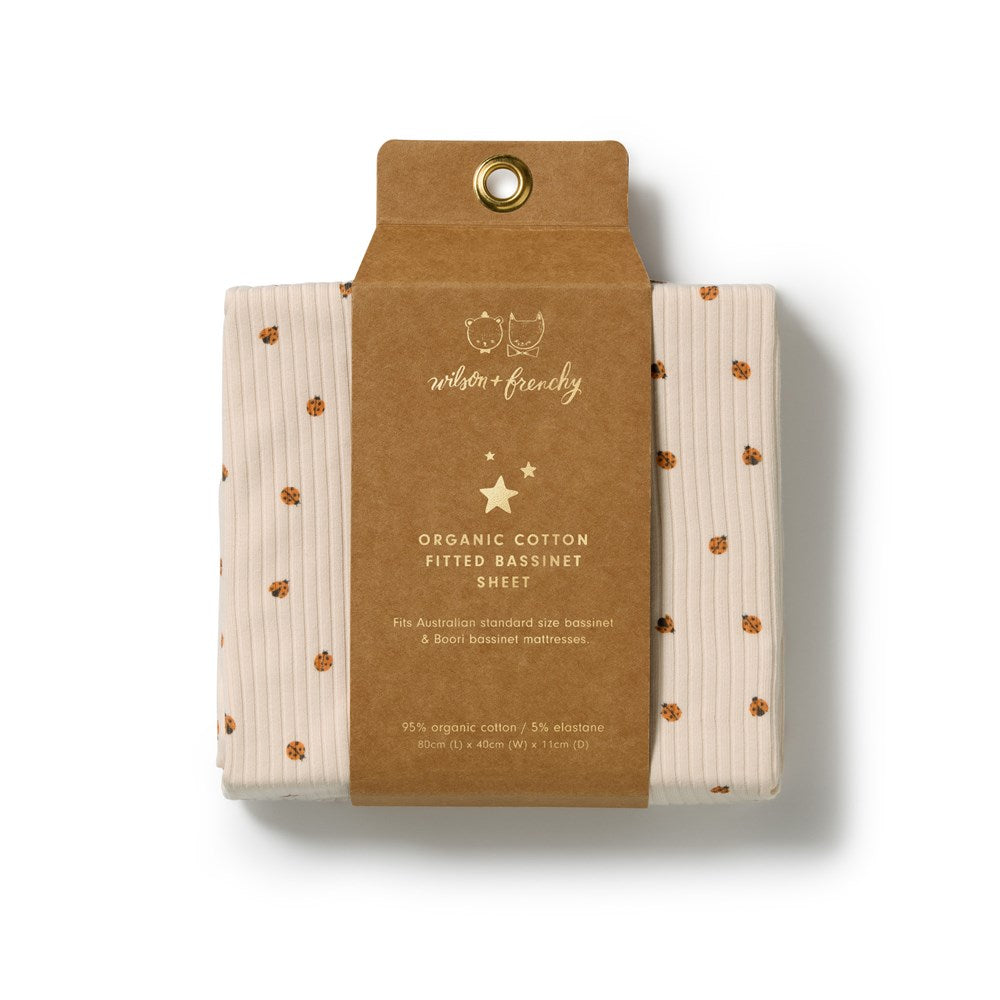 Little Lady Bugs Organic Bassinet Sheet