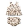 Little Blossom Organic Crinkle Ruffle Set