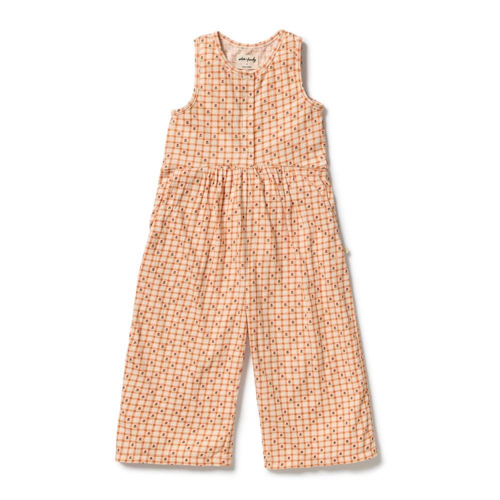 Checkerberry Organic Crinkle Jumpsuit