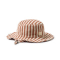 Cherry Cola Stripe Organic Terry Sun Hat