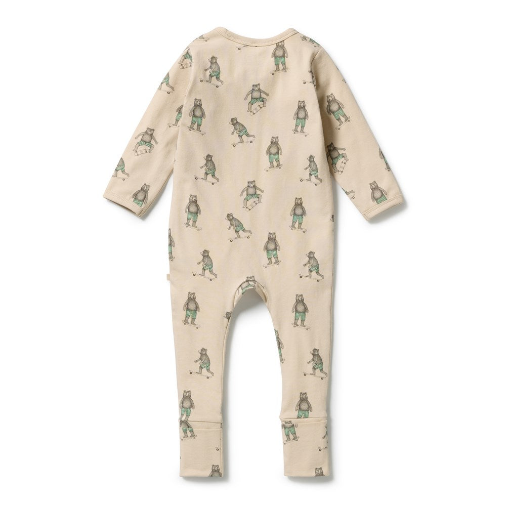 Skater Club Organic Zipsuit with Feet