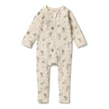 Whispering Willows Organic Zipsuit with Feet