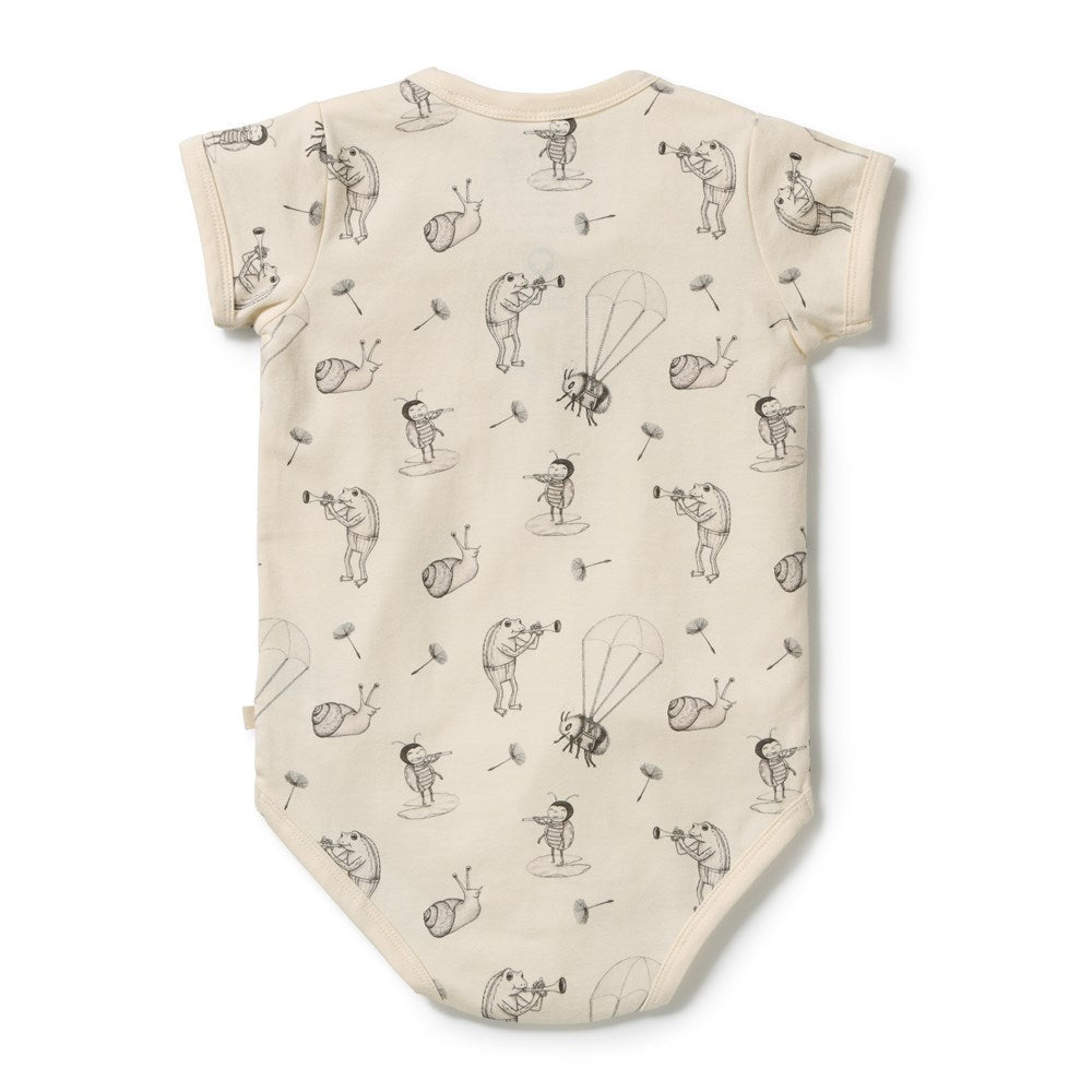 Whispering Willows Organic Henley Bodysuit