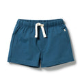 Bright Blue Organic Tie Front Short