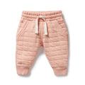 Pretty Pink Organic Quilted Sweat Pant