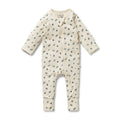 Twilight Leaf Organic Zipsuit with Feet