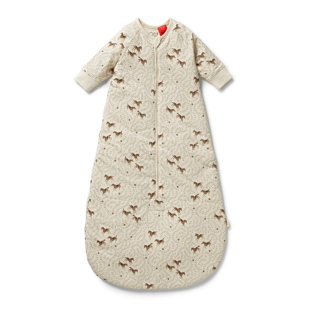 Trixie Horse Organic Long Sleeved Sleeping Bag 2.5 TOG by Wilson and Frenchy – made from organic cotton