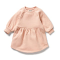 Blush Pink Organic Terry Sweat Dress