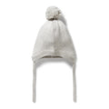 Grey Melange Organic Knitted Bonnet