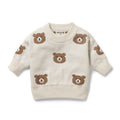 Beary Cute Organic Knitted Jacquard Jumper