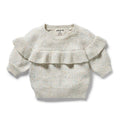 Hundreds and Thousands Organic Knitted Ruffle Jumper